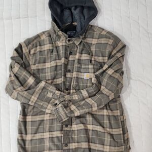 Carhartt Plaid Hooded Jacket XL
